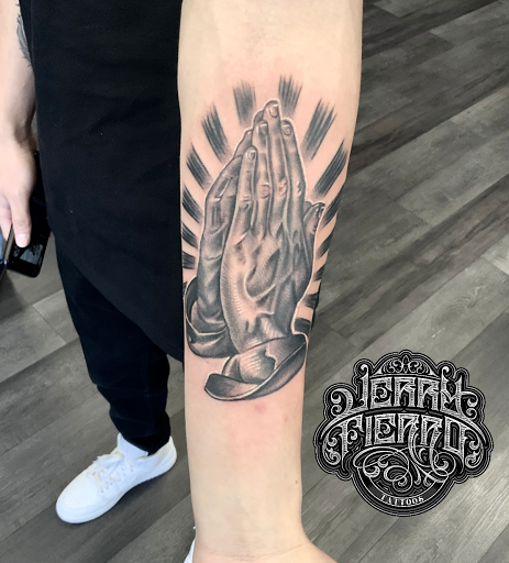 Explore mens shoulder tattoo ideas, creative tattoo ideas in Silver City, available at Independent Ink Tattoo