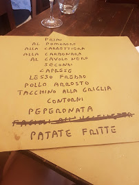 Trattoria Accadi à Florence menu