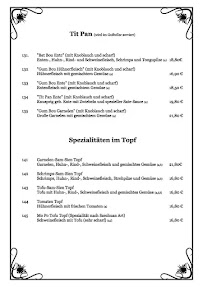 Jasmin China-Restaurant à Tegernsee menu