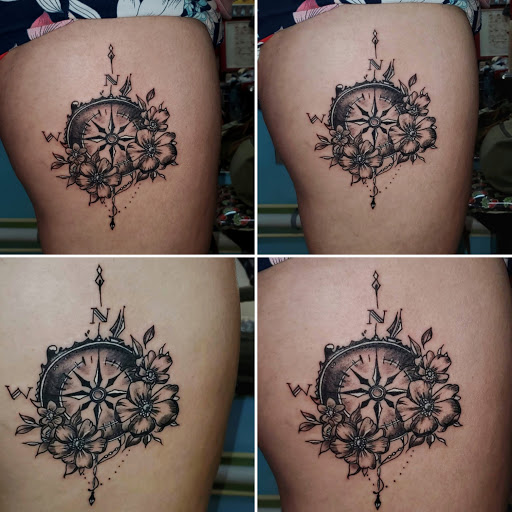 Explore frenchie tattoo ideas, creative tattoo ideas in Englewood, available at The Original Big Daddy Tattoo & Body Piercing est.1997 est.1997