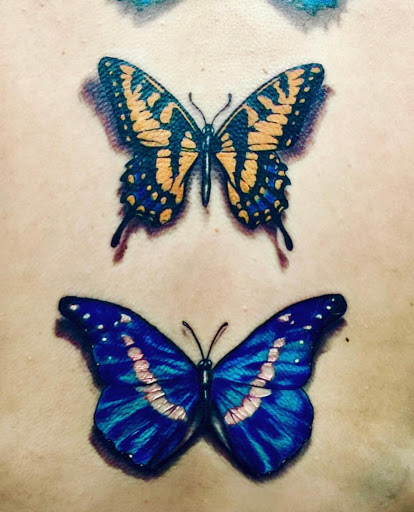 Explore eagle and flag tattoo ideas, creative tattoo ideas in Anchorage, available at Unique Ink AK