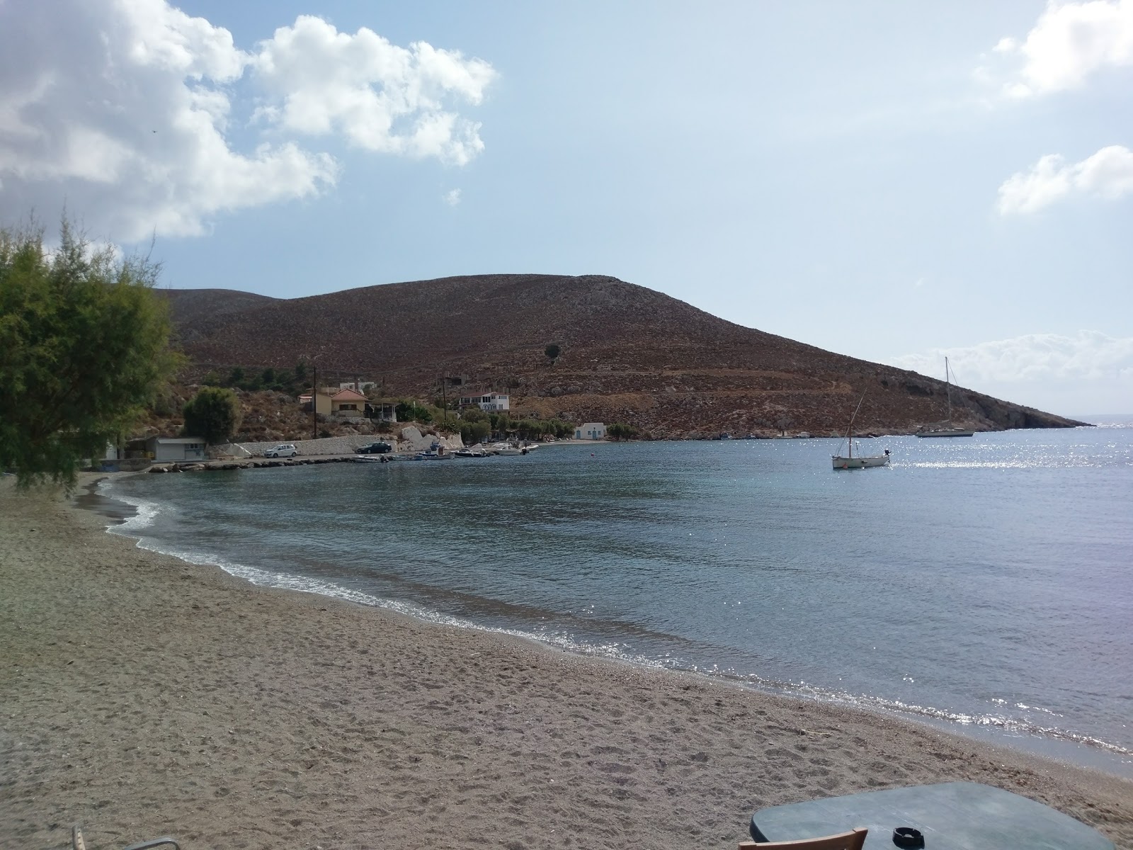 Photo of Therma beach III with brown sand surface