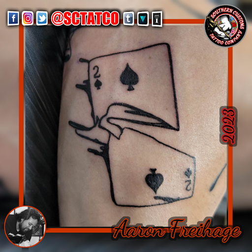 Explore birth clock tattoo ideas, creative tattoo ideas in Fayetteville, available at Southern Customs Tattoo Company
