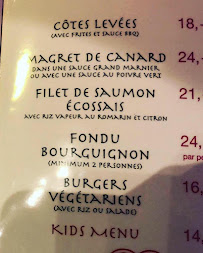 La Taverne de Montbrun à Dournazac menu