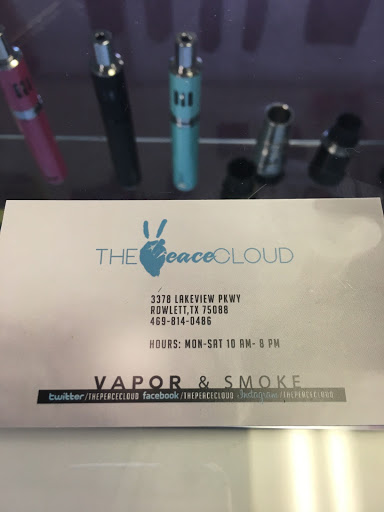 Tobacco Shop «The Peace Cloud Vapor And Smoke», reviews and photos, 3378 Lakeview Pkwy, Rowlett, TX 75088, USA