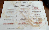 Restaurant Schnitzelhaus Füssen à Füssen (le menu)