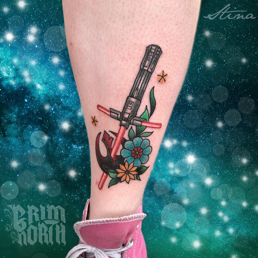 Explore sunscreen tattoo ideas, creative tattoo ideas in Portsmouth, available at Grim North Tattoo and Piercing