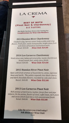 Wine Bar «La Crema Tasting Room», reviews and photos, 235 Healdsburg Ave, Healdsburg, CA 95448, USA