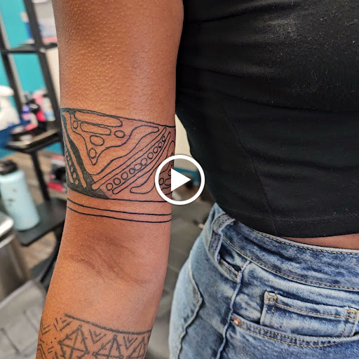 Explore mens collarbone tattoo ideas, creative tattoo ideas in Traverse City, available at Pinups & Needles