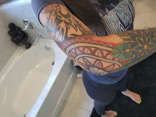 Explore gangsta tattoo ideas, creative tattoo ideas in Fort Worth, available at Royal 1 Tattoos