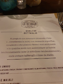 L'Attaccabrighe à Perugia menu
