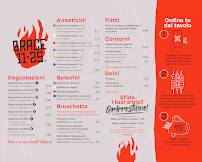 Menu / carte de Brace 11-25 à Rimini