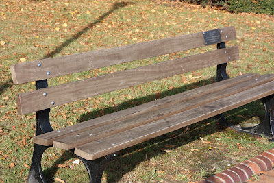 Banc en hommage à Paul Barbier à Erquinghem-Lys