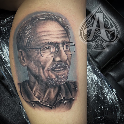 Explore athena goddess tattoo ideas, creative tattoo ideas in Winter Haven, available at Aces Ink - Tattoos & Piercings
