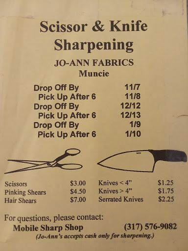 Fabric Store «Jo-Ann Fabrics and Crafts», reviews and photos, 1625 W McGalliard Rd, Muncie, IN 47304, USA