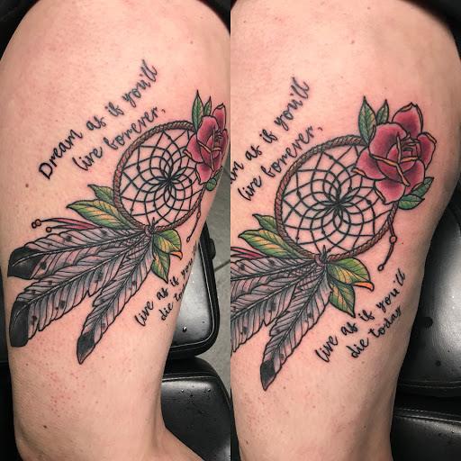 Explore dmt tattoo ideas, creative tattoo ideas in Kansas City, available at Golden Stag Tattoo and Gallery