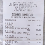 Photo n°1 de l'avis de ugo.o fait le 18/03/2023 à 06:58 sur le  Trattoria dell' Orso à Orvieto