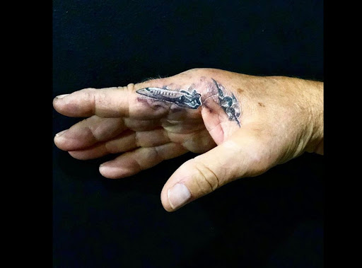 Explore mens forearm sleeve tattoo ideas, creative tattoo ideas in Scarsdale, available at Damm Nice Tattoo & Body Art