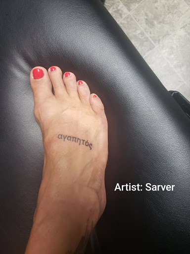 Explore 3 name tattoo ideas, creative tattoo ideas in Ottawa, available at Precision Art