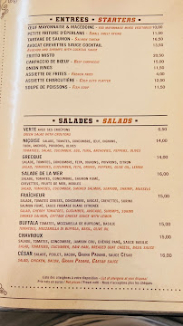 Menu du Le Caméo à Antibes