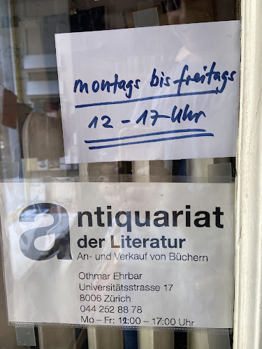 Rezensionen über Antiquariat der Literatur in Zürich - Buchhandlung