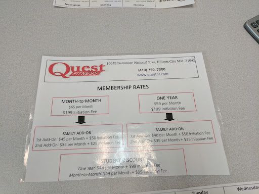Gym «Quest Fitness Center», reviews and photos, 10045 Baltimore National Pike, Ellicott City, MD 21042, USA