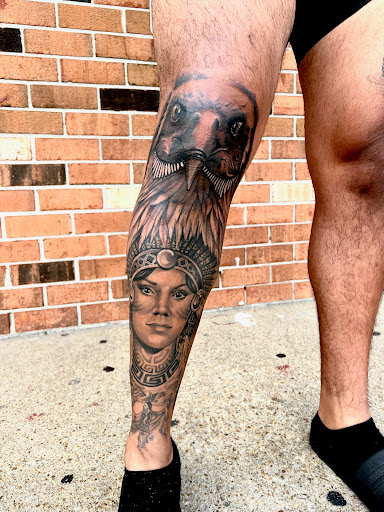 Explore david and goliath tattoo ideas, creative tattoo ideas in Norfolk, available at Black Rose & Dagger Tattoo