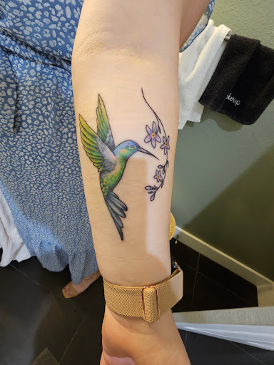 Explore cover up star tattoo ideas, creative tattoo ideas in Dallas, available at Lamar Street Tattoo Club