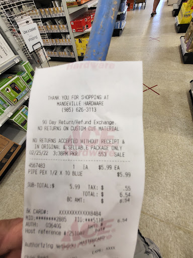 Hardware Store «Mandeville Ace Hardware & Supplies», reviews and photos, 2445 Florida St, Mandeville, LA 70448, USA