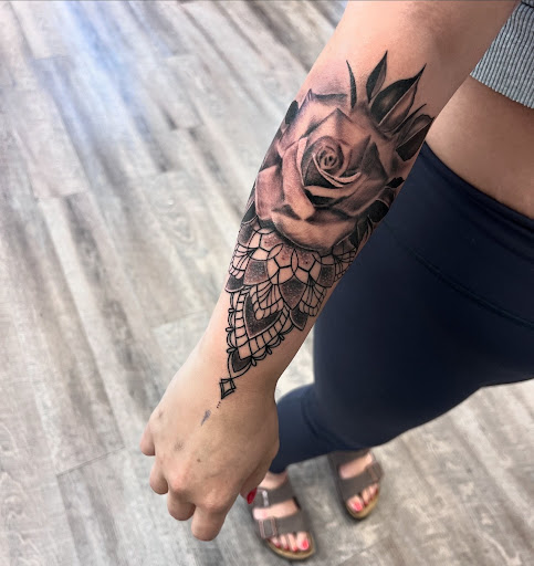 Explore tattoo ideas with names, creative tattoo ideas in Marietta, available at Monkeys Uncle Tattoo