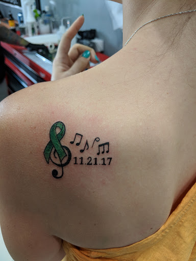 Explore st michael archangel tattoo ideas, creative tattoo ideas in Schaumburg, available at Atmosphere Tattoo Gallery - Schaumburg