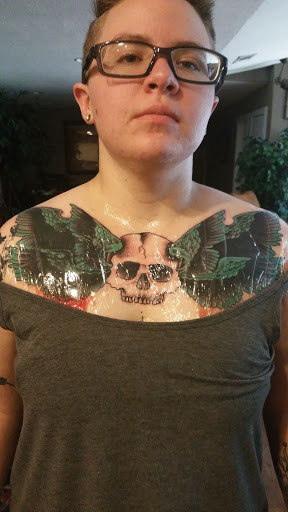 Explore music tattoo ideas for females, creative tattoo ideas in Dallas, available at Lamar Street Tattoo Club