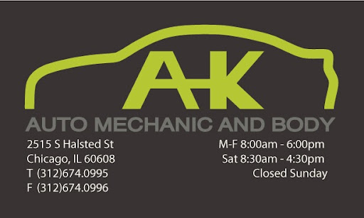 Auto Repair Shop «A-K Auto Mechanic & Body Shop», reviews and photos, 2515 S Halsted St, Chicago, IL 60608, USA