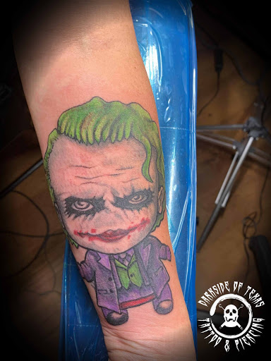 Explore ankle foot tattoo ideas, creative tattoo ideas in Fort Worth, available at Darkside of Texas Tattoo & Piercing