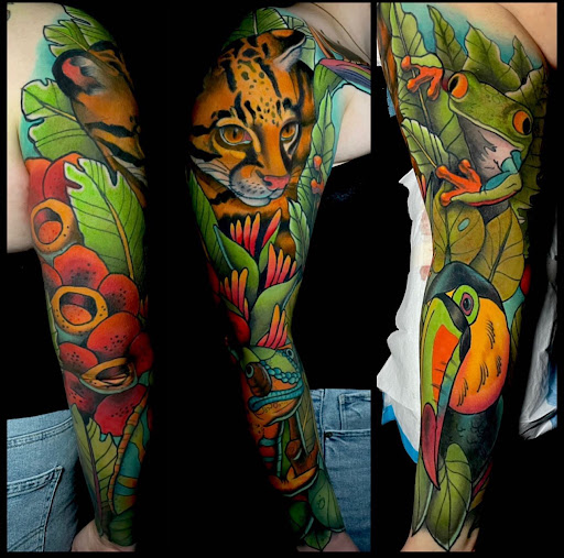 Explore disturbed tattoo ideas, creative tattoo ideas in San Diego, available at Remington Tattoo Parlor