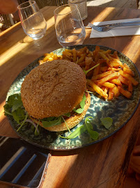 Hamburger du Restaurant Ô Pieds Nus - Club de Plage à Canet-en-Roussillon - n°1