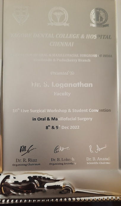 VDS Dental & Maxillofacial and Implant Centre Dr.Loganathan.S, BDS, MDS, MOMS RCPS(UK), Pgdip(Implant), Orthognathic surg