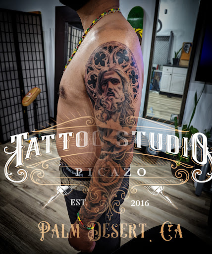 Explore yemaya tattoo ideas, creative tattoo ideas in Palm Desert, available at Picazo Tattoo Studio