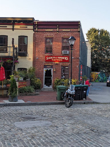 Explore small compass tattoo ideas, creative tattoo ideas in Baltimore, available at Saints & Sinners Tattoos (NO piercings)