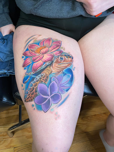 Explore badass sleeve tattoo ideas, creative tattoo ideas in Lake Villa, available at Eternal Tiger Tattoo