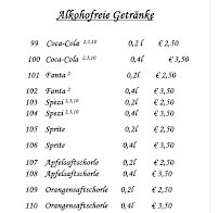 Carte du Da Gianni à Böblingen