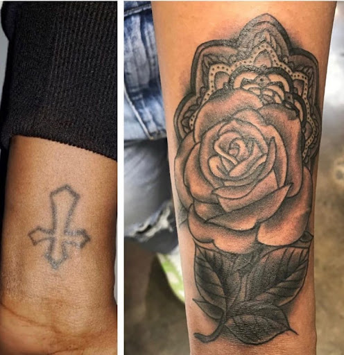 Explore matching husband and wife tattoo ideas, creative tattoo ideas in Mesa, available at Ranger Tattoo & Piercing