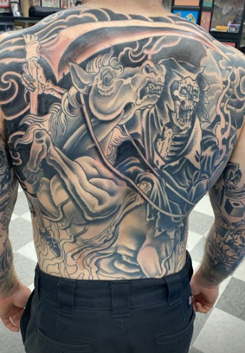 Explore chevy tattoo ideas, creative tattoo ideas in Virginia Beach, available at Salt Water Tattoo