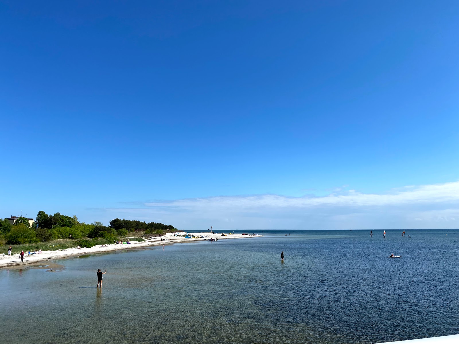 Foto av Jastarnia Beach och bosättningen