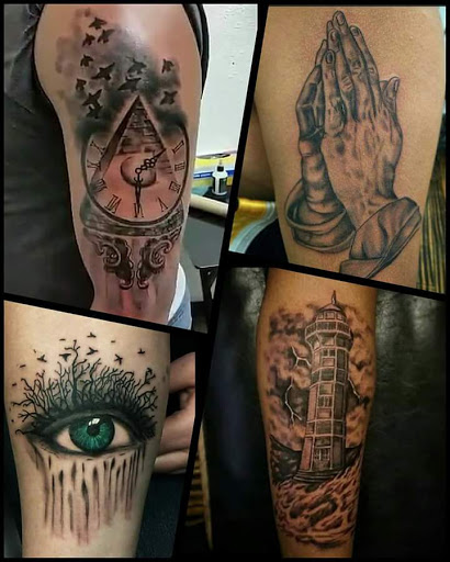 Explore mens forearm sleeve tattoo ideas, creative tattoo ideas in Warsaw, available at Mosthigh Tattoos & Body Piercings