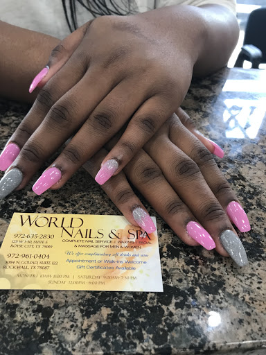 Nail Salon «World Nails & Spa II», reviews and photos, 3084 N Goliad St #122, Rockwall, TX 75087, USA