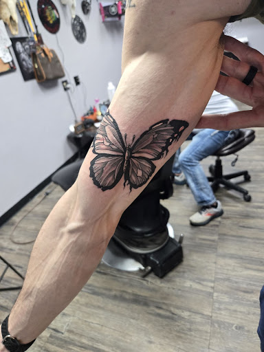 Explore religious sleeve tattoo ideas, creative tattoo ideas in Knoxville, available at Archangel Custom Ink Tattoo & Piercing