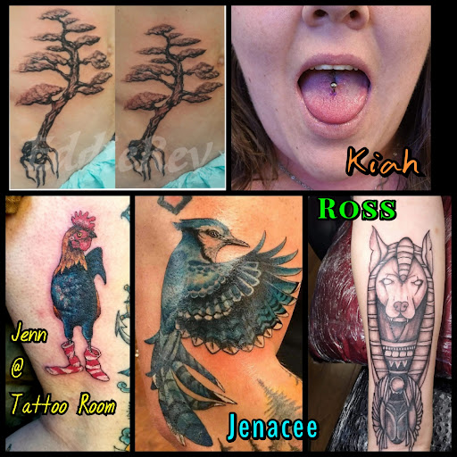 Explore blue flame tattoo ideas, creative tattoo ideas in Spokane, available at Tattoo Room