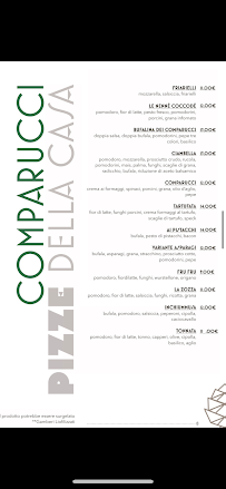 Menu / carte de I Comparucci à Palermo