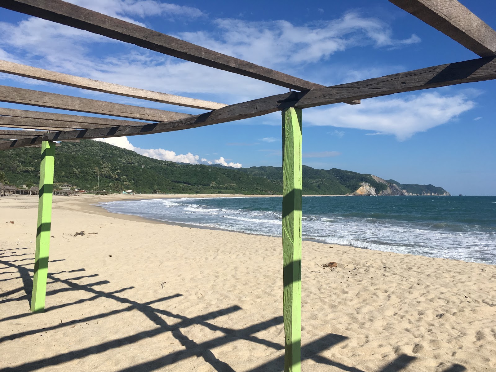 Fotografie cu Playa Maruata - locul popular printre cunoscătorii de relaxare